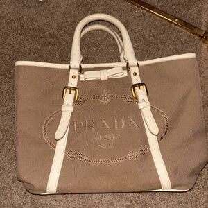 Prada Jacquard Tote